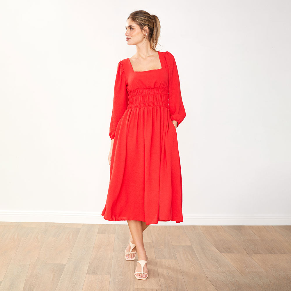 Evelyn Dress (Red)