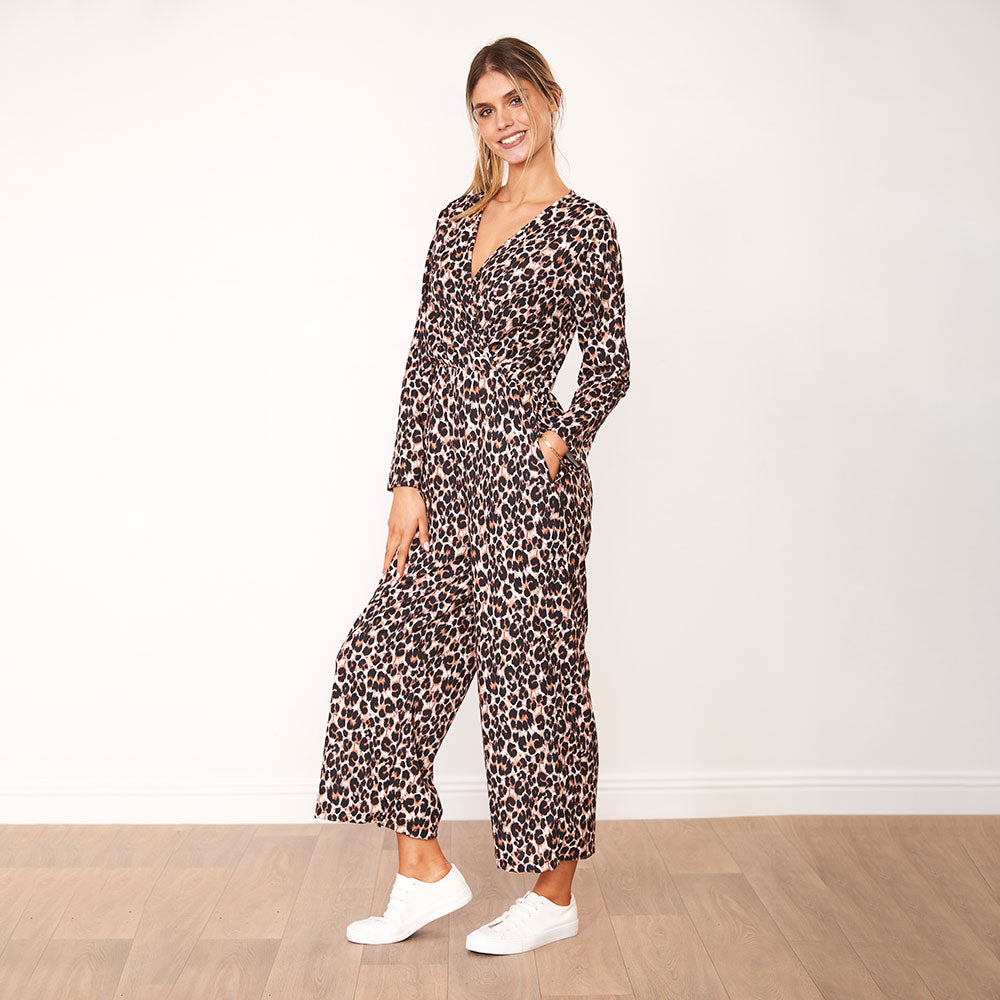Farrah Jumpsuit (Leopard)