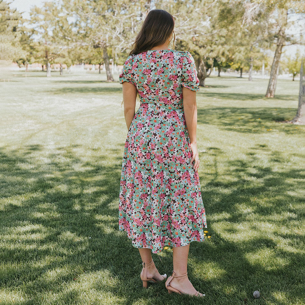 Flora Dress (Ditzy Bloom Pastel)