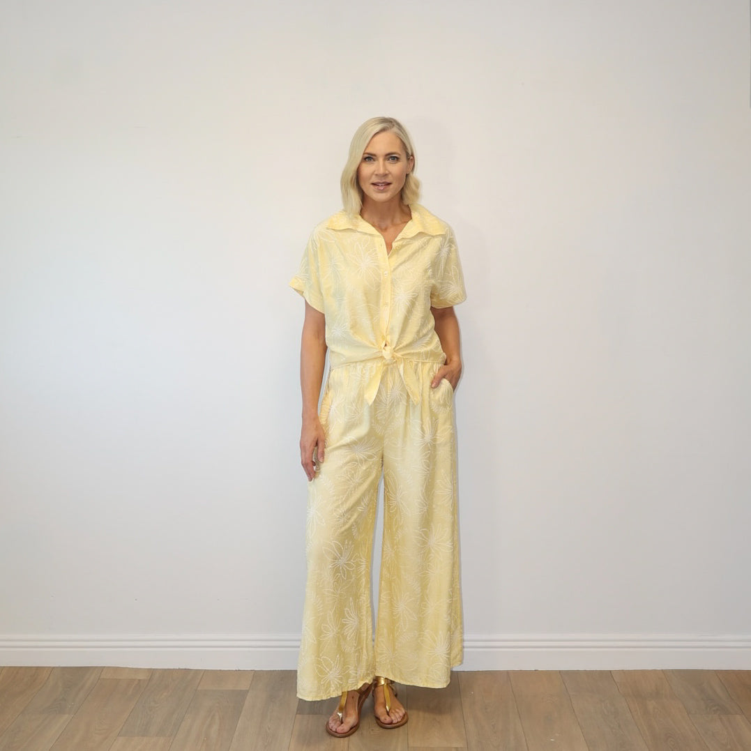 Flora Top (Yellow Floral)