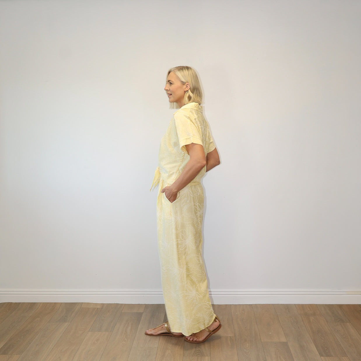 Flora Top (Yellow Floral)