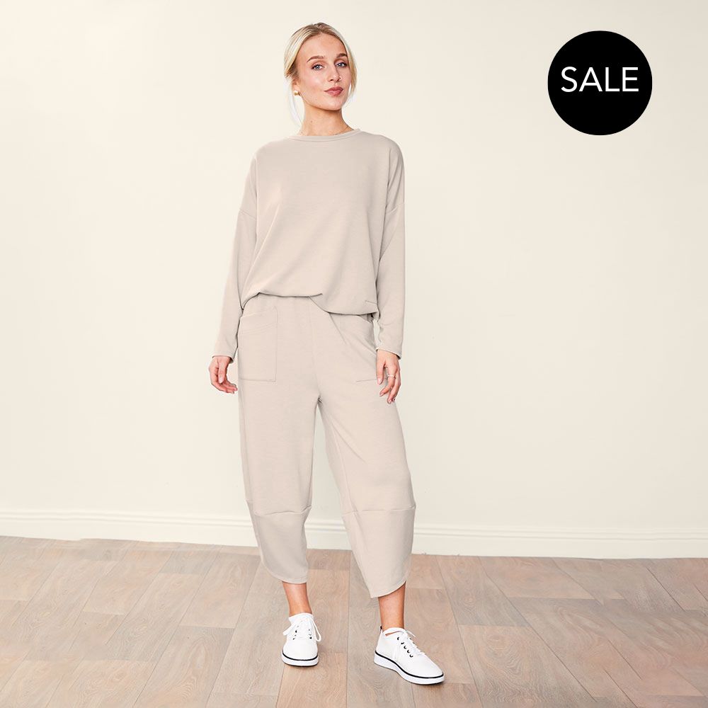 Gene Tracksuit in taupe – women's tracksuit