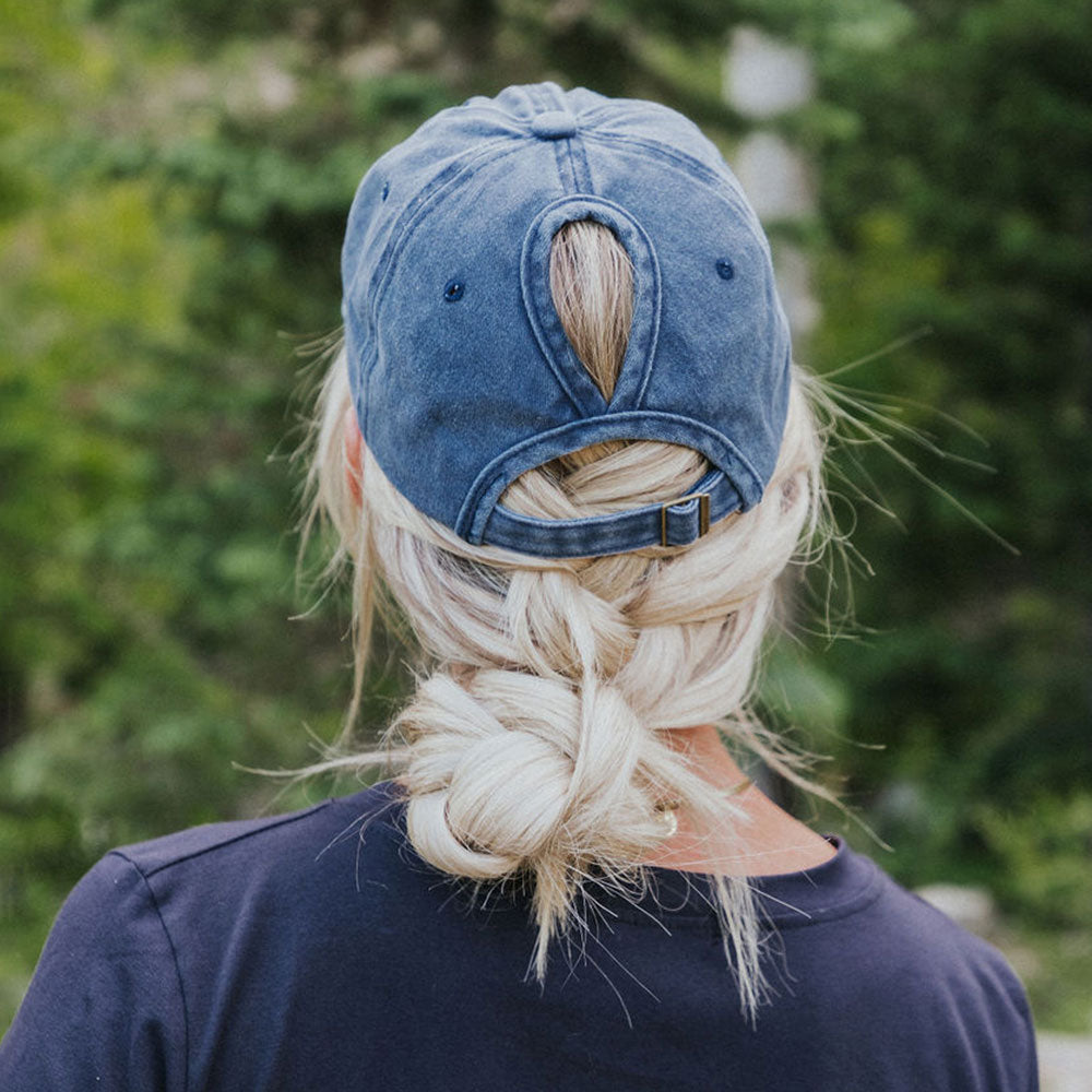 Grace Ponytail Cap (Navy)