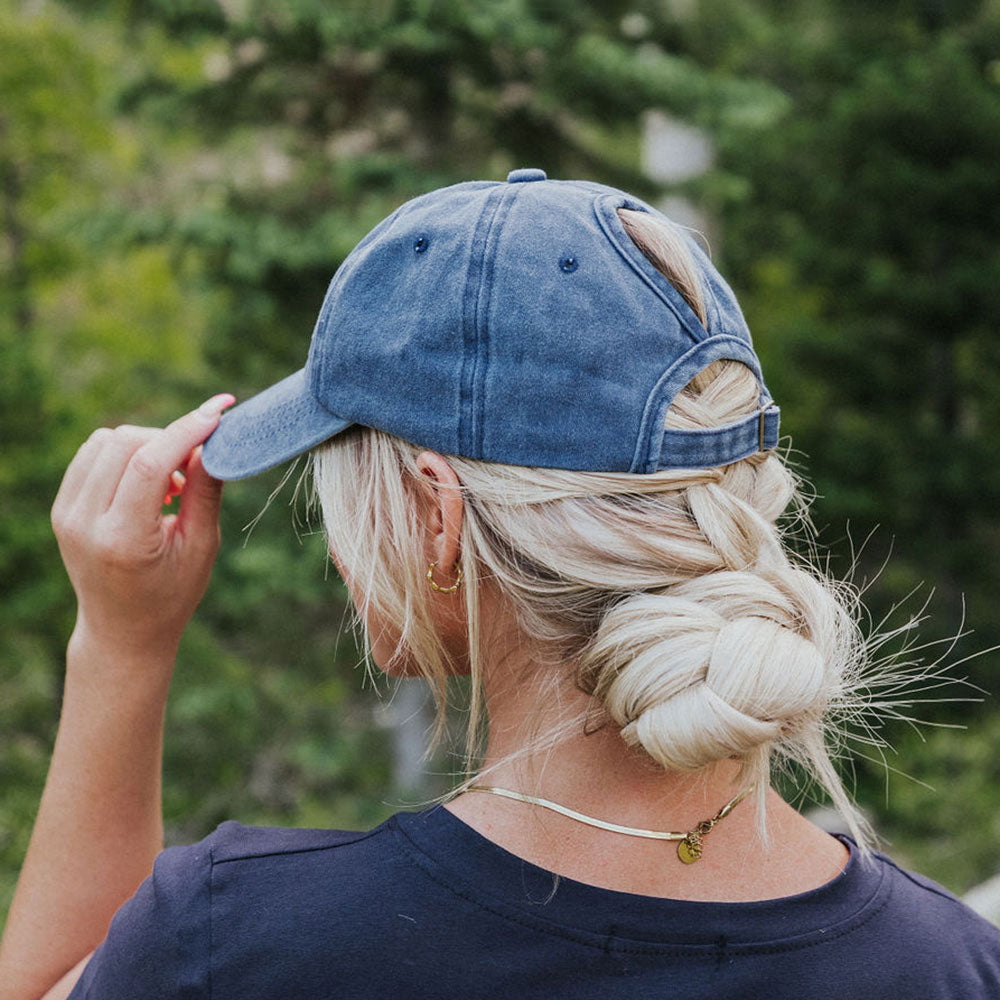 Grace Ponytail Cap (Navy)