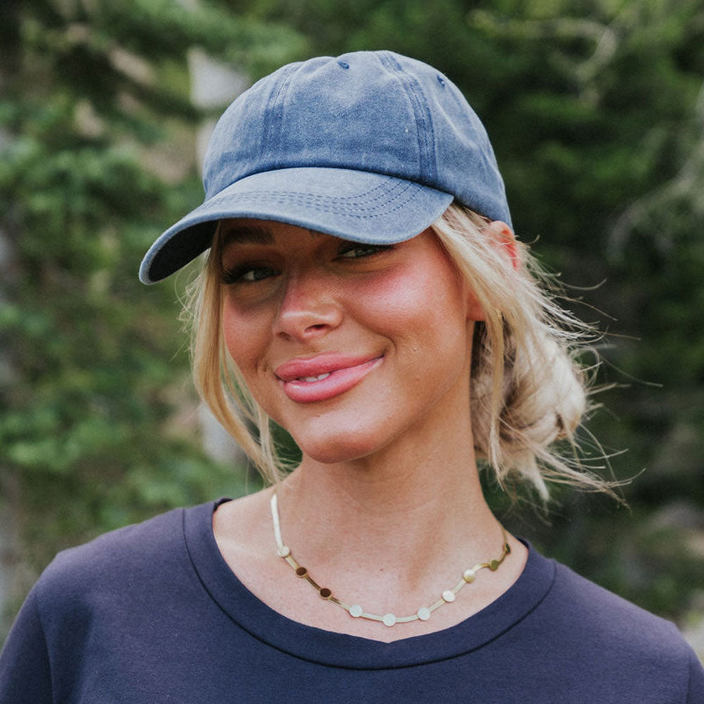Grace Ponytail Cap (Navy)