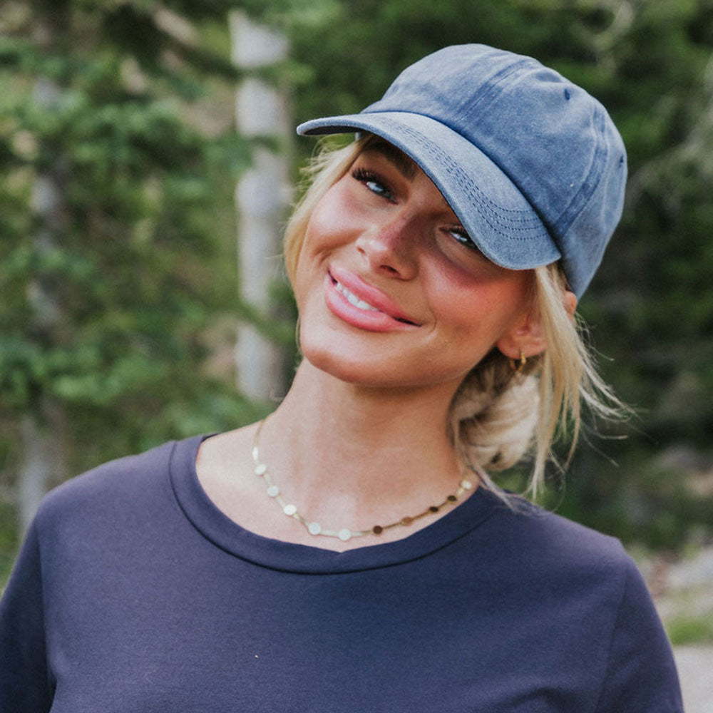 Grace Ponytail Cap (Navy)
