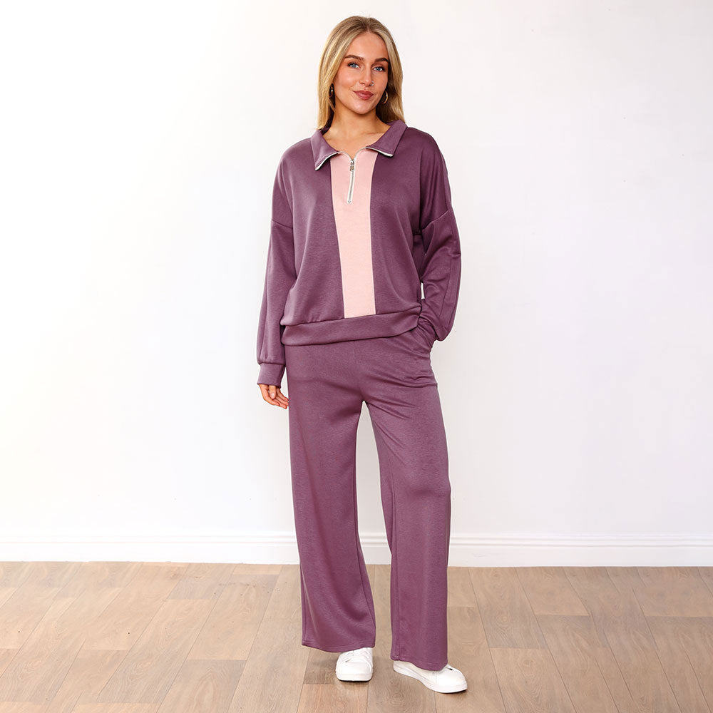 Hallie Tracksuit (Mauve/Pink) & (Navy/Pink) for €124.00