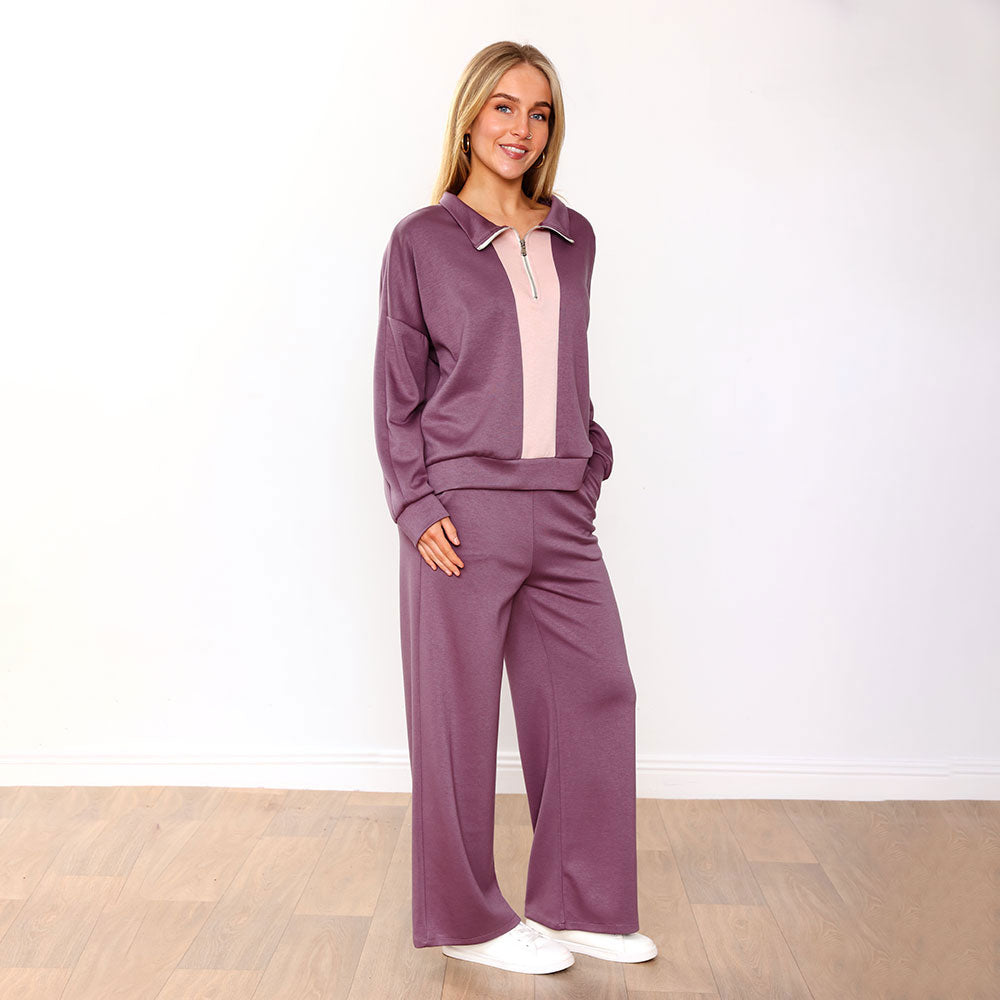 Hallie Tracksuit (Mauve/Pink) & (Navy/Pink) for €124.00