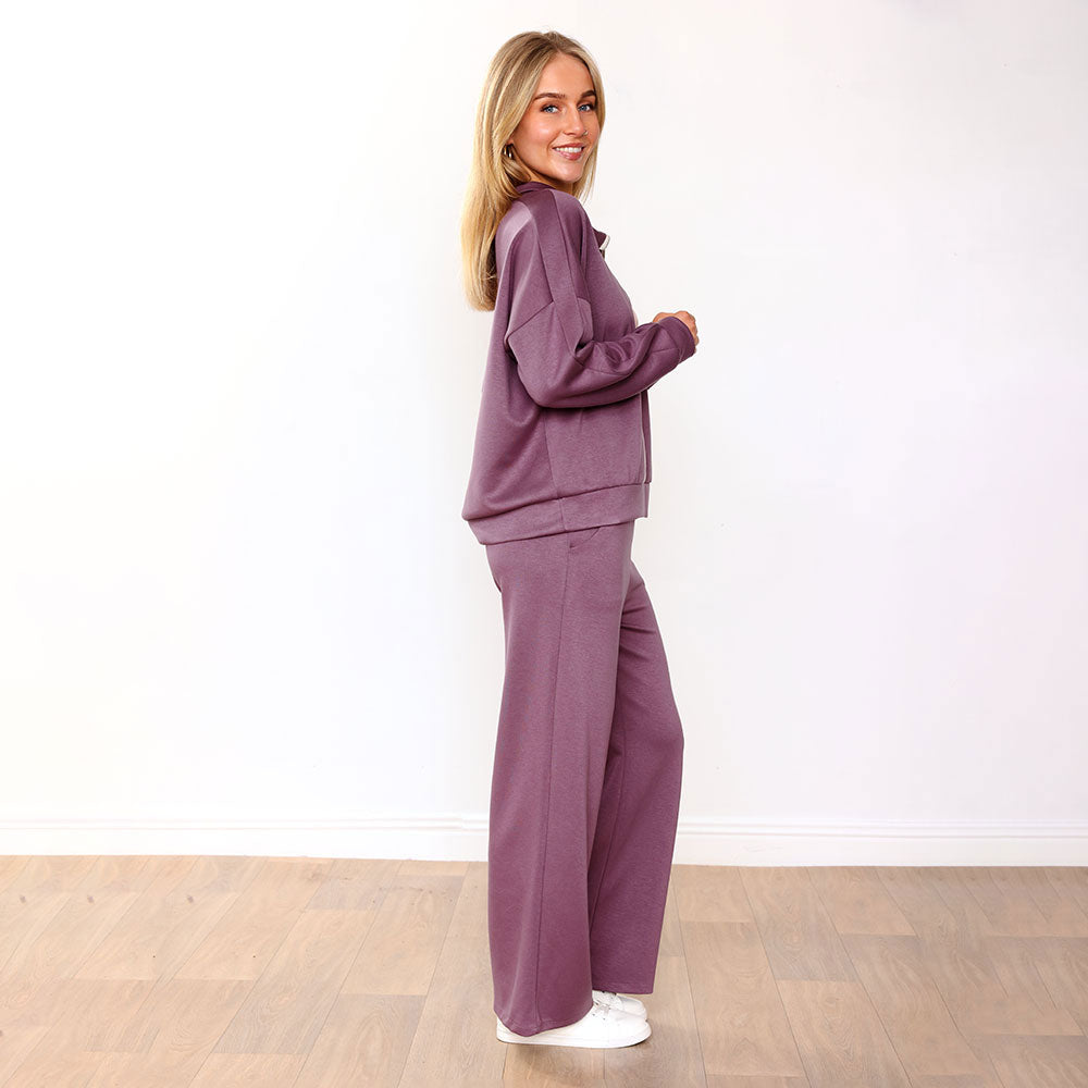 Hallie Tracksuit (Mauve/Pink)