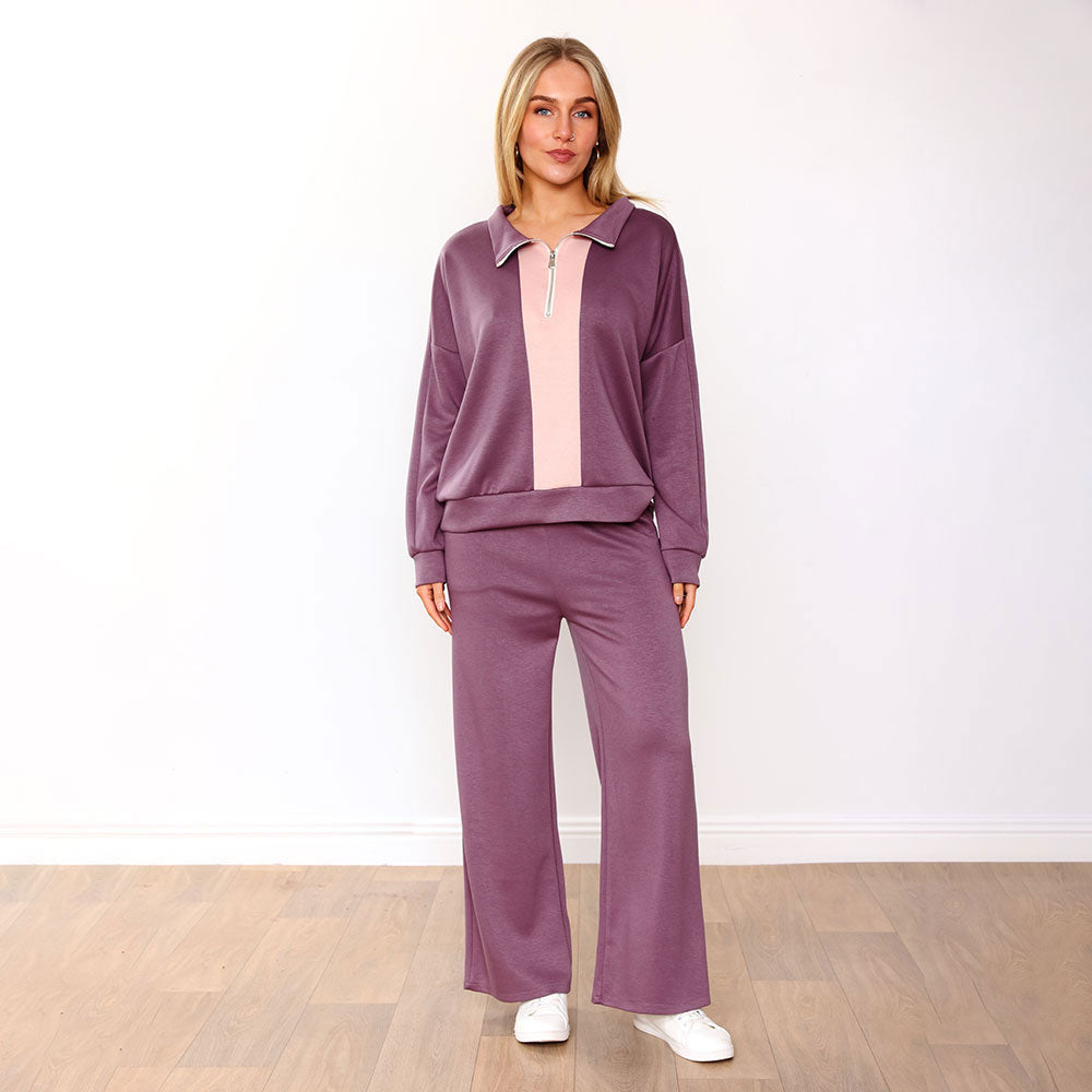 Hallie Tracksuit (Mauve/Pink) & (Navy/Pink) for €124.00