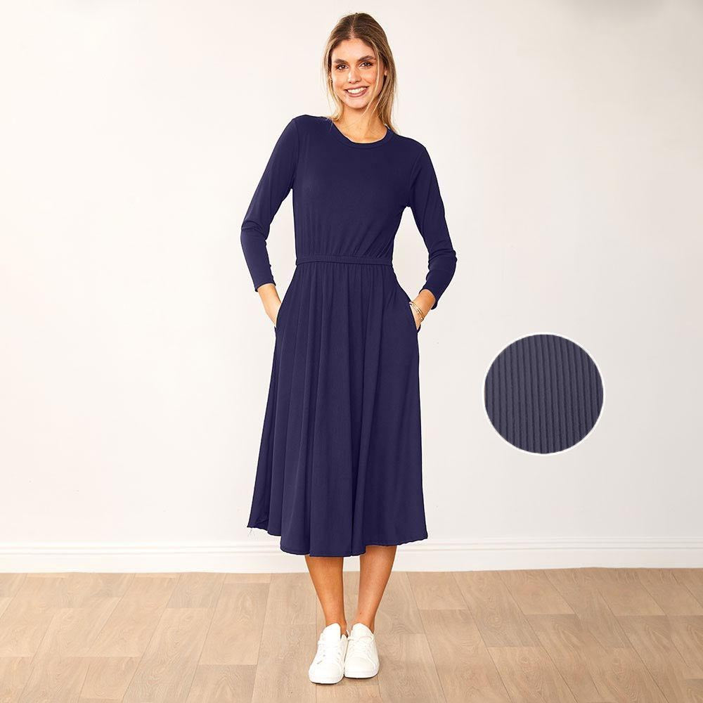 Heidi Dress (Navy)