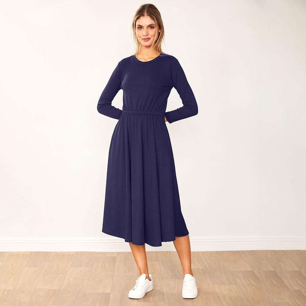 Heidi Dress (Navy)