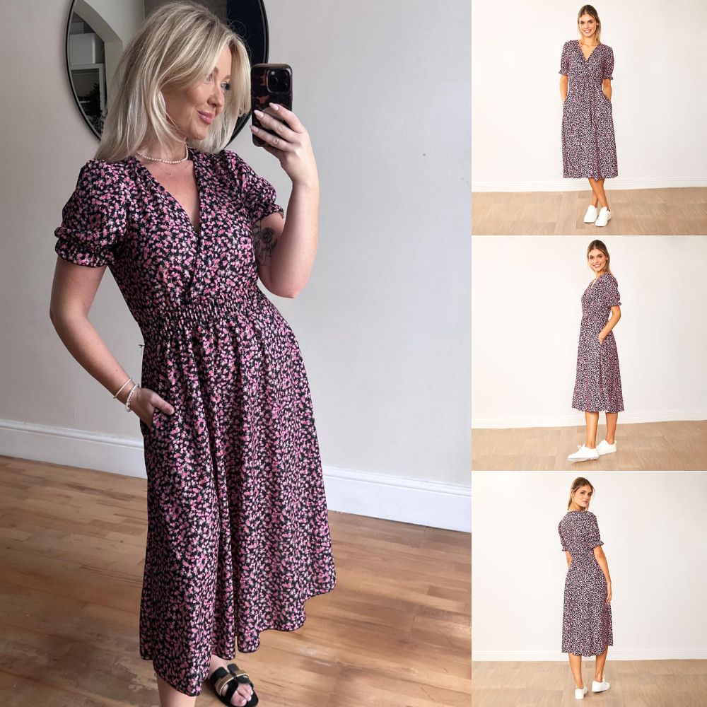 Belle Dress (Black Rose)