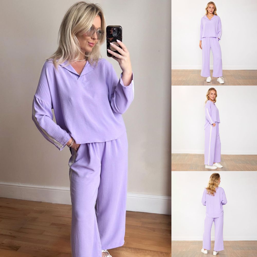 Clara Co-Ord (Lilac/Oat)