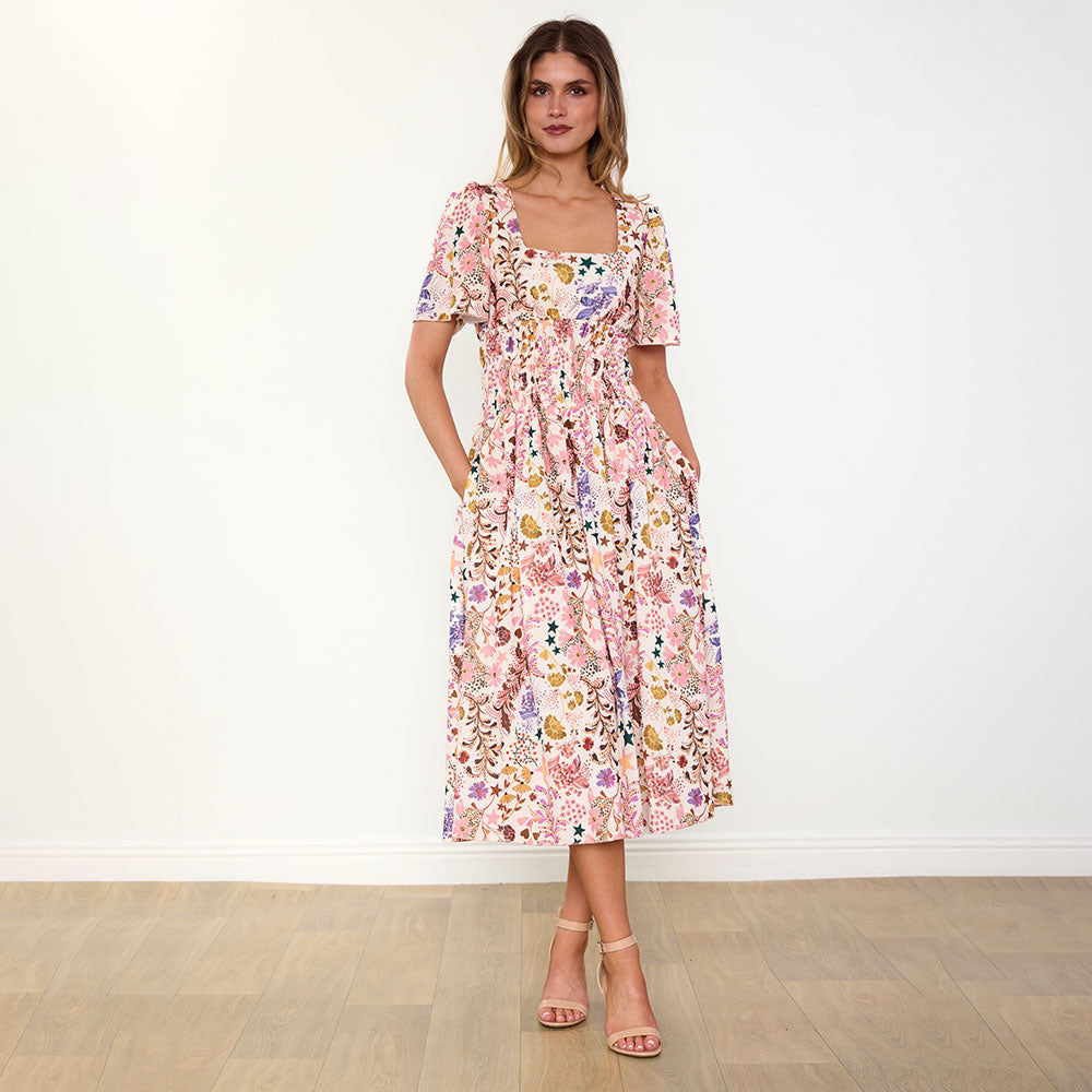 Iris Dress (Wildflower Vanilla)