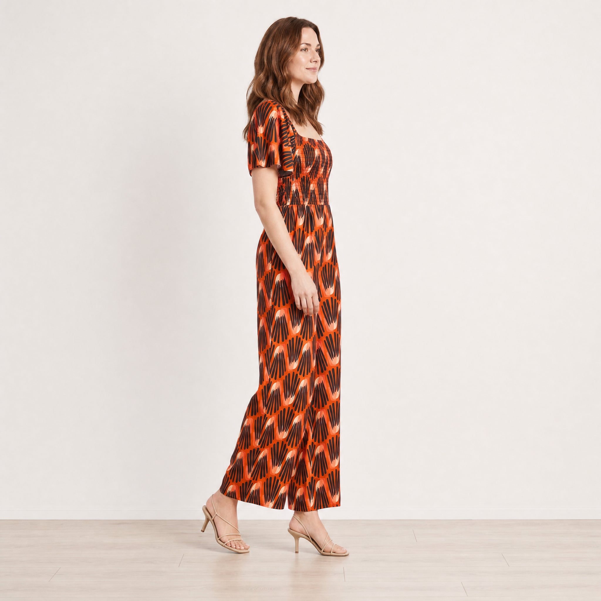 Ivan Jumpsuit (Abstract Saffron)