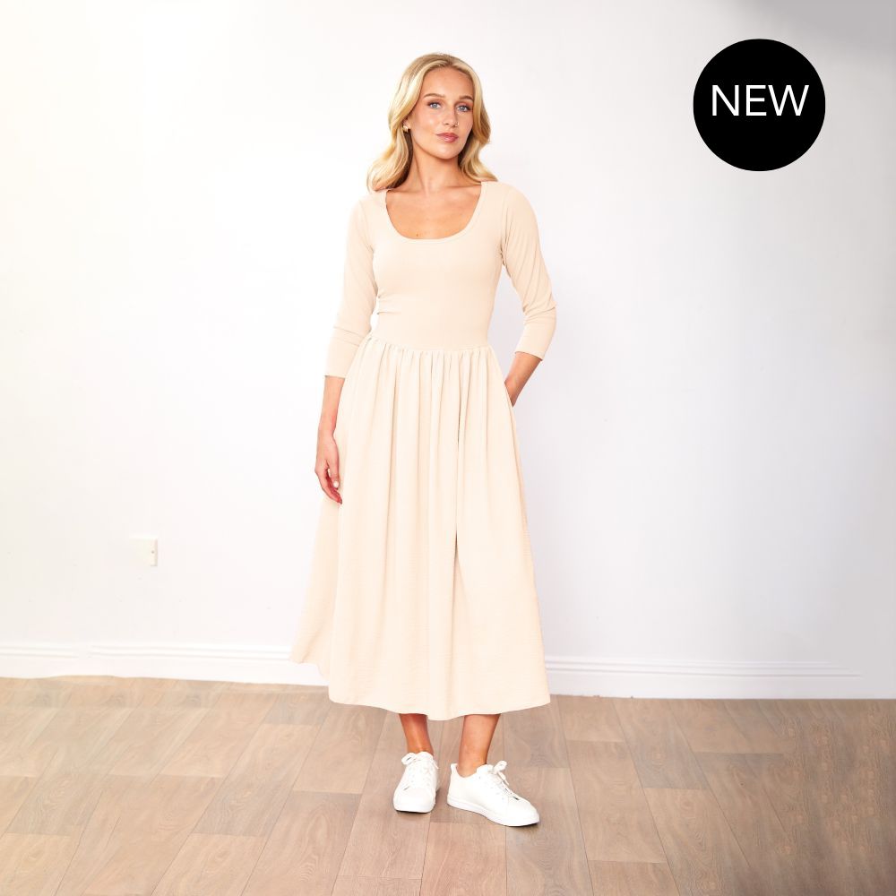 Jackie Dress (Cream)