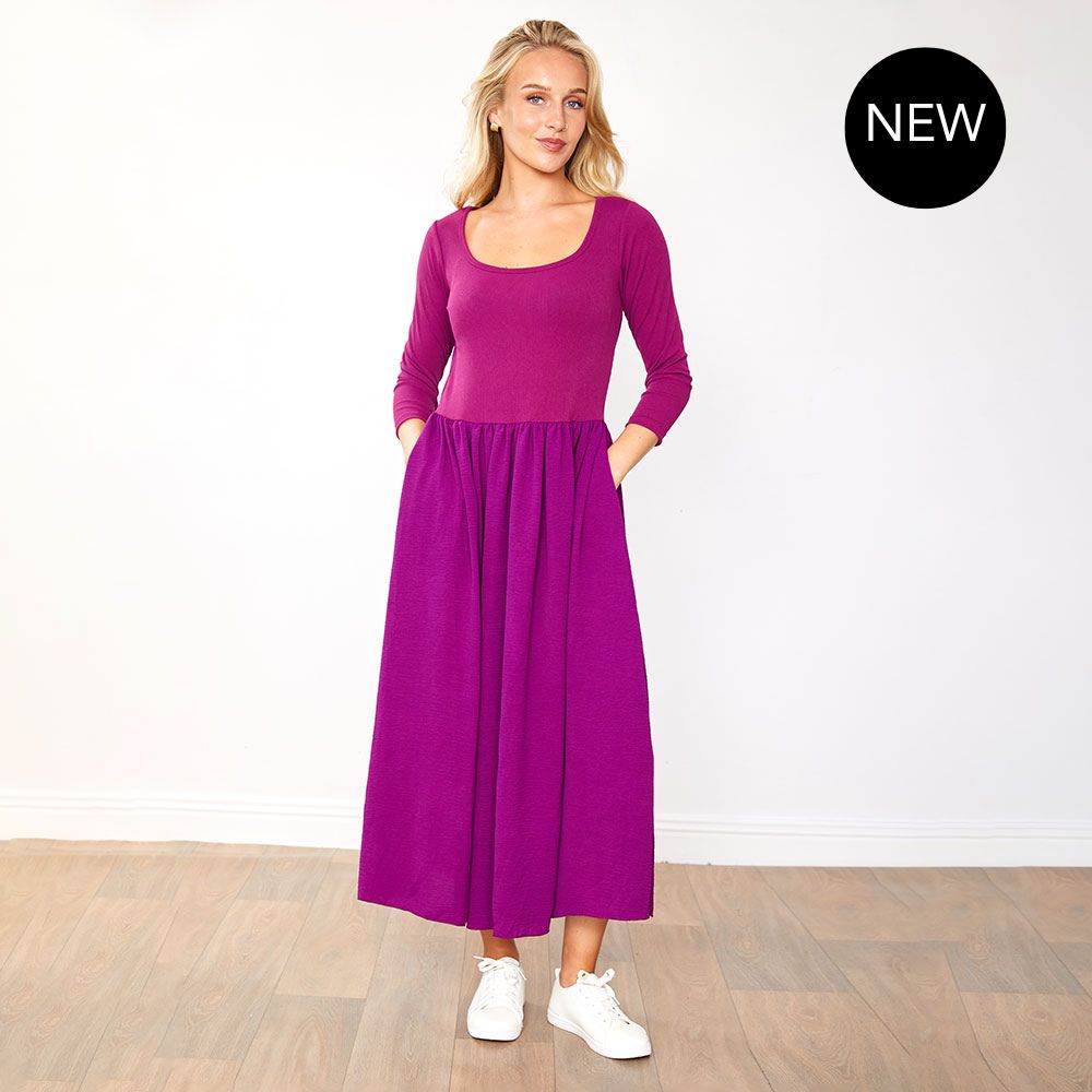 Jackie Dress (Wine)