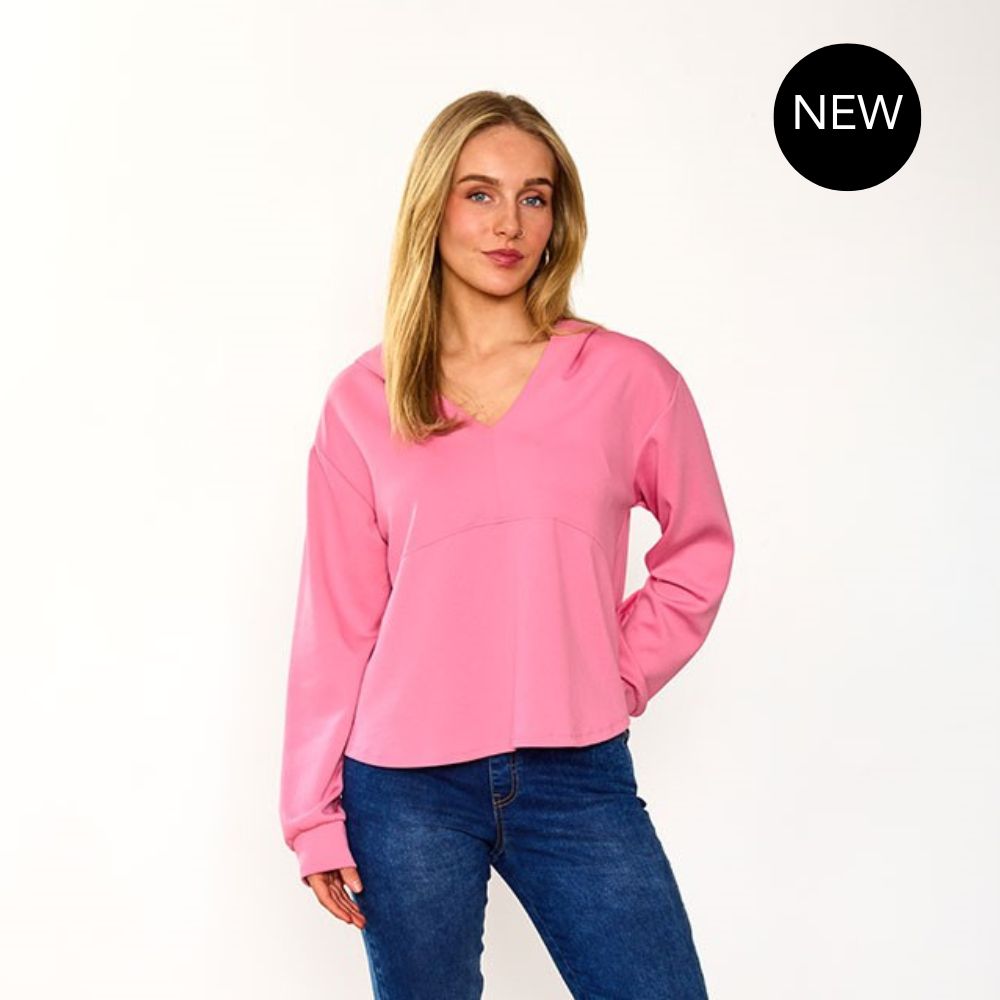 Jolie Hoody in pink – women's hoody – view 13