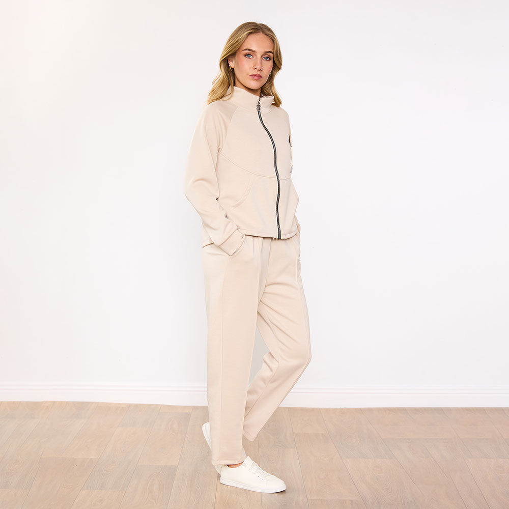 Katey Tracksuit in cream – women's tracksuit – view 8