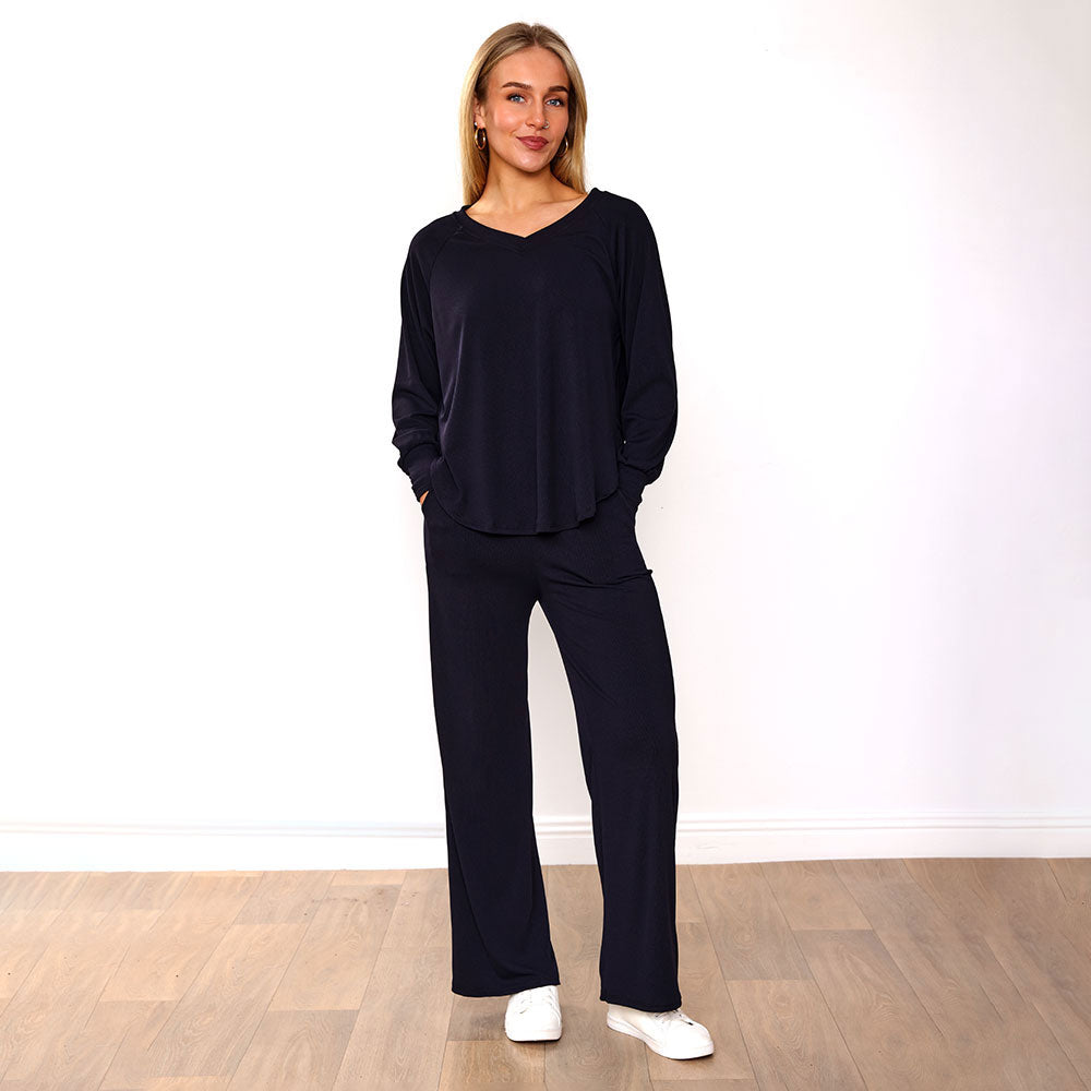 Layla Co-Ord (Navy & Brown) for €105.00