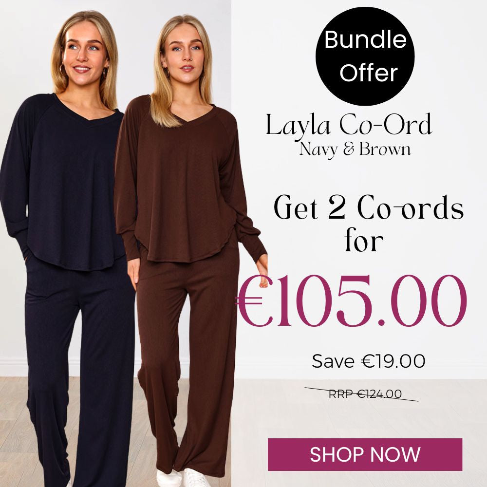 Layla Co-Ord (Navy & Brown) for €105.00