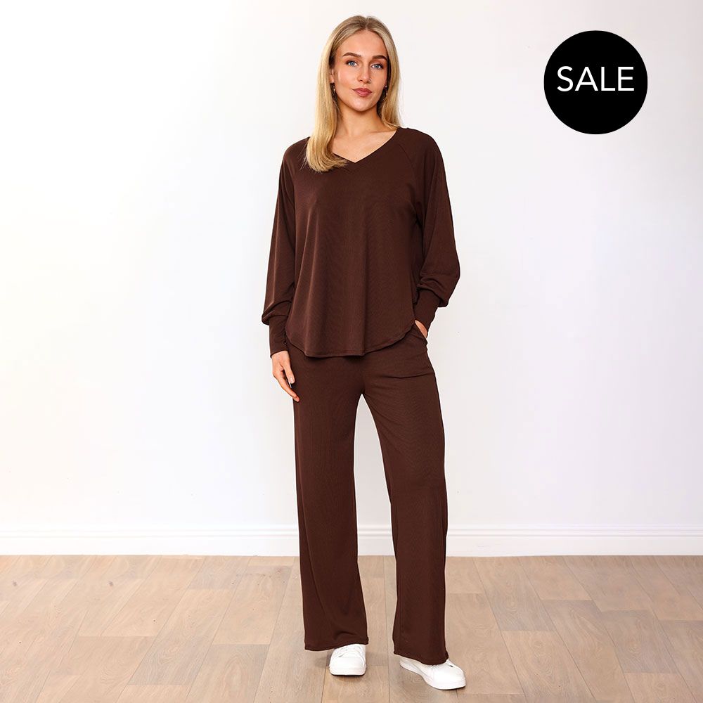 Layla Co-Ord in brown – women's co-ord set