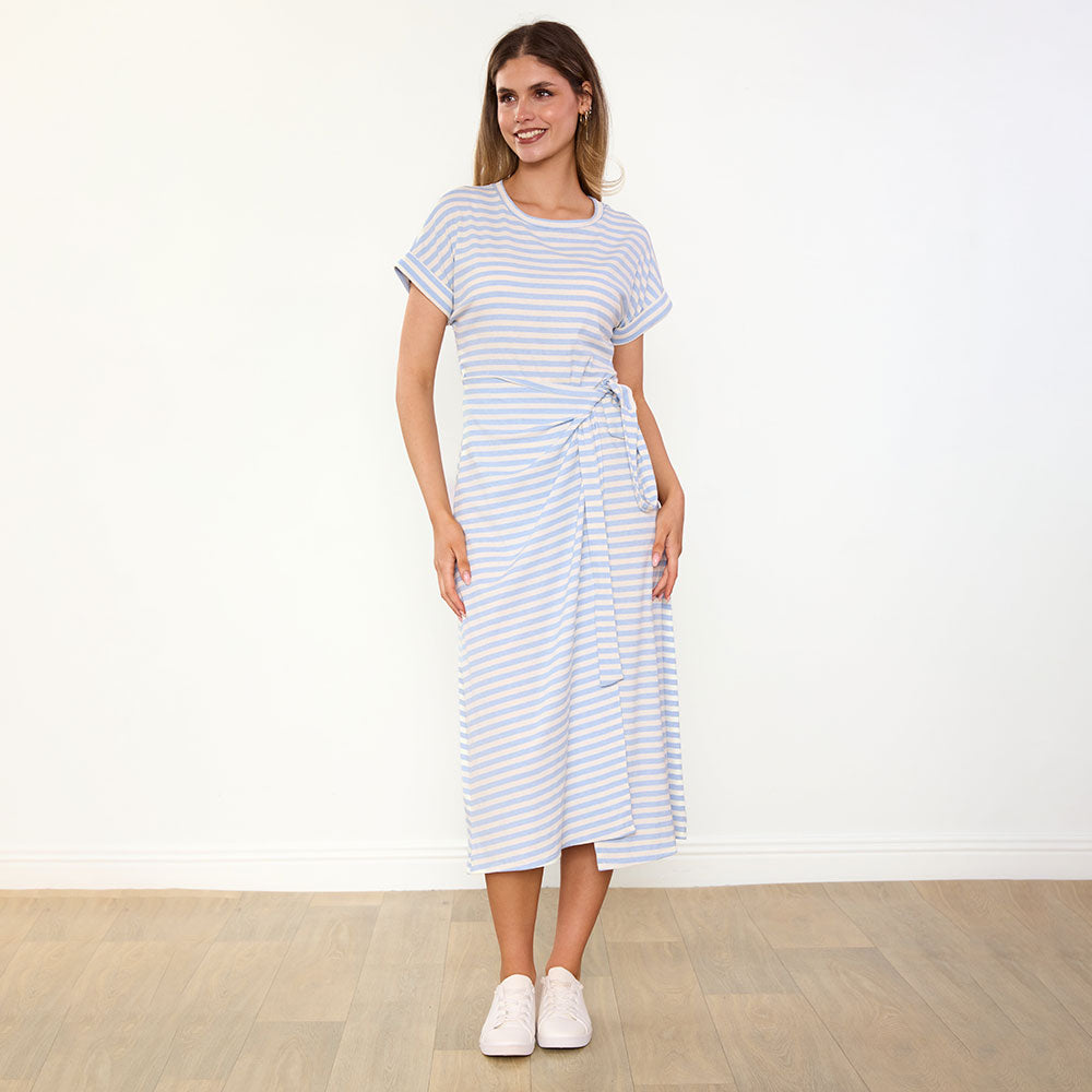 Lenny Dress (Blue Stripe)