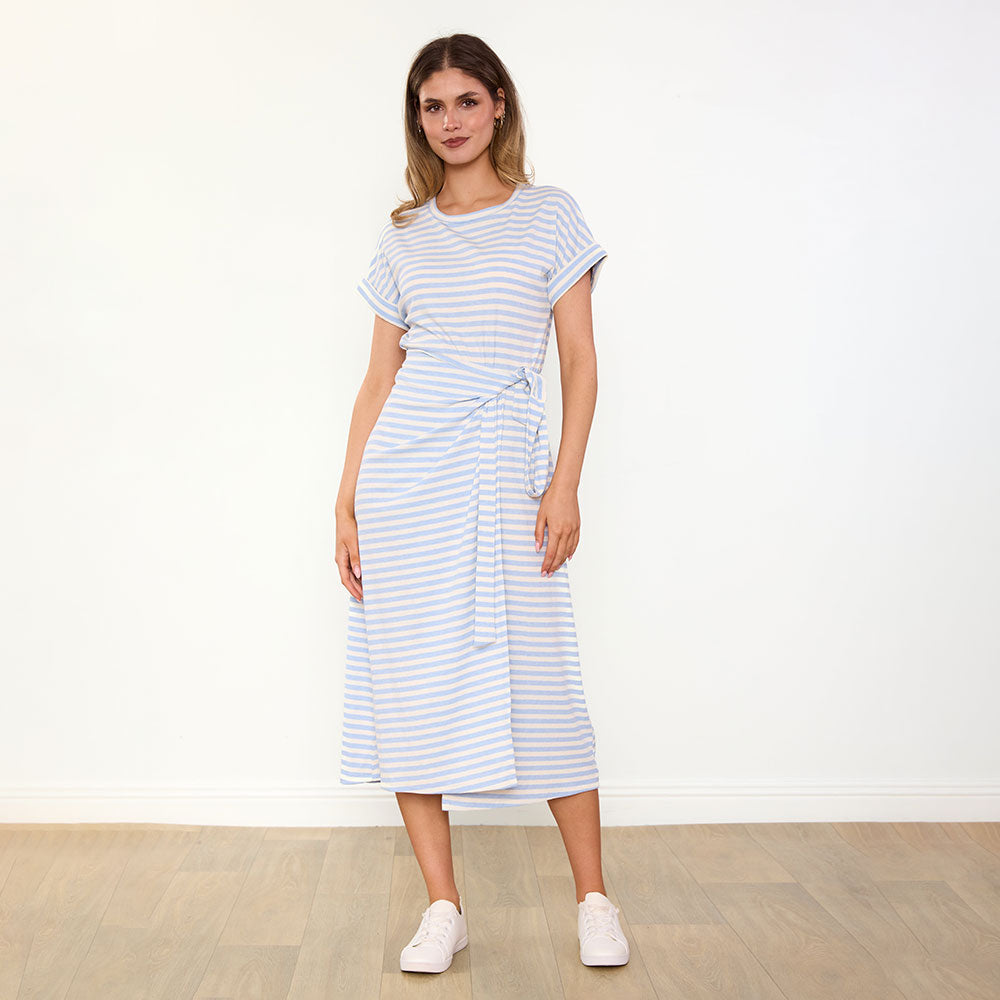 Lenny Dress (Blue Stripe)