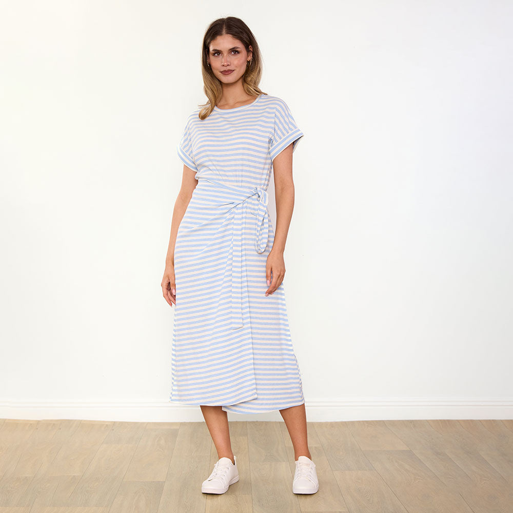 Lenny Dress (Blue Stripe)