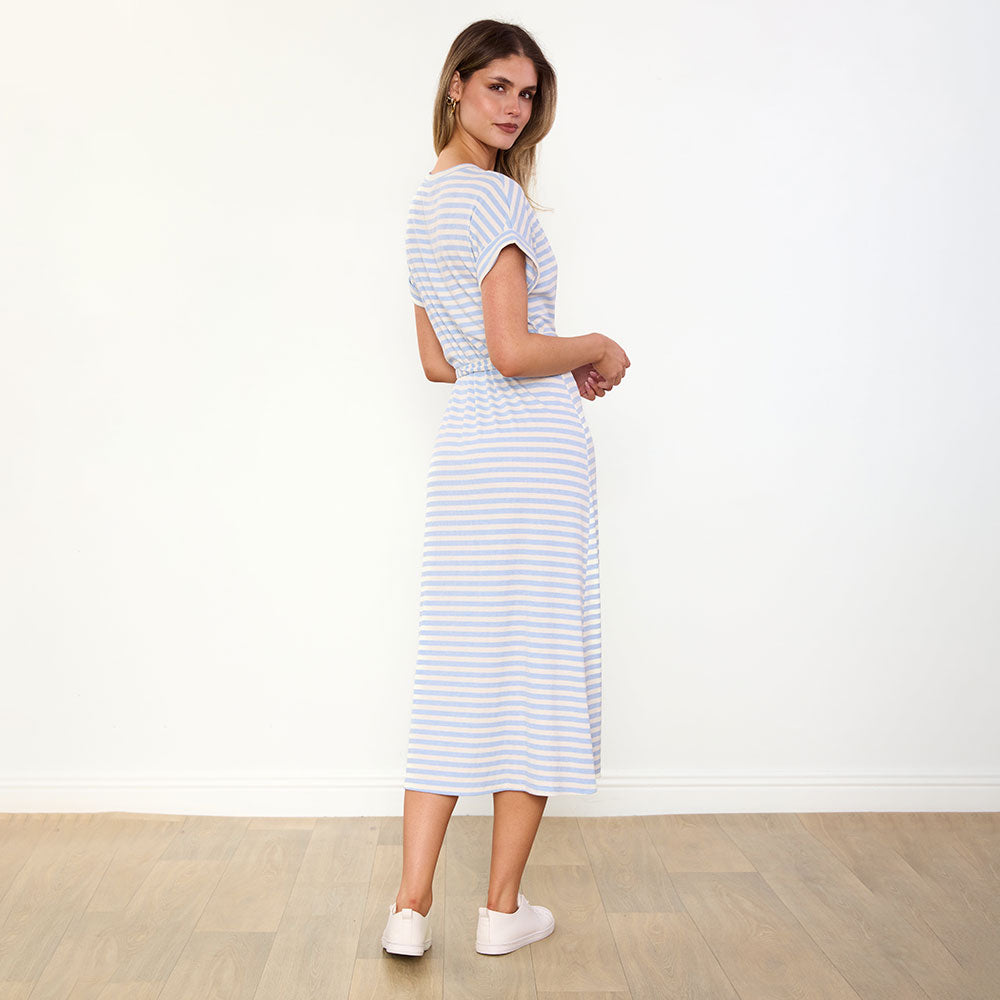 Lenny Dress (Blue Stripe)