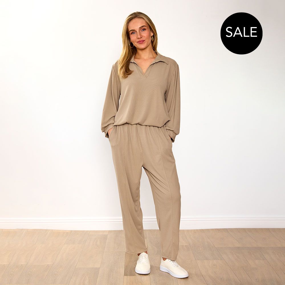 Lexi Co-Ord in taupe – women's co-ord set