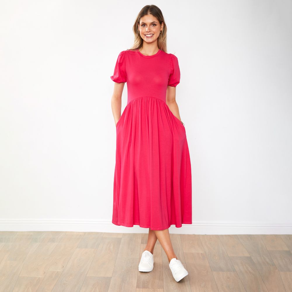 Lois Dress (Fuchsia)