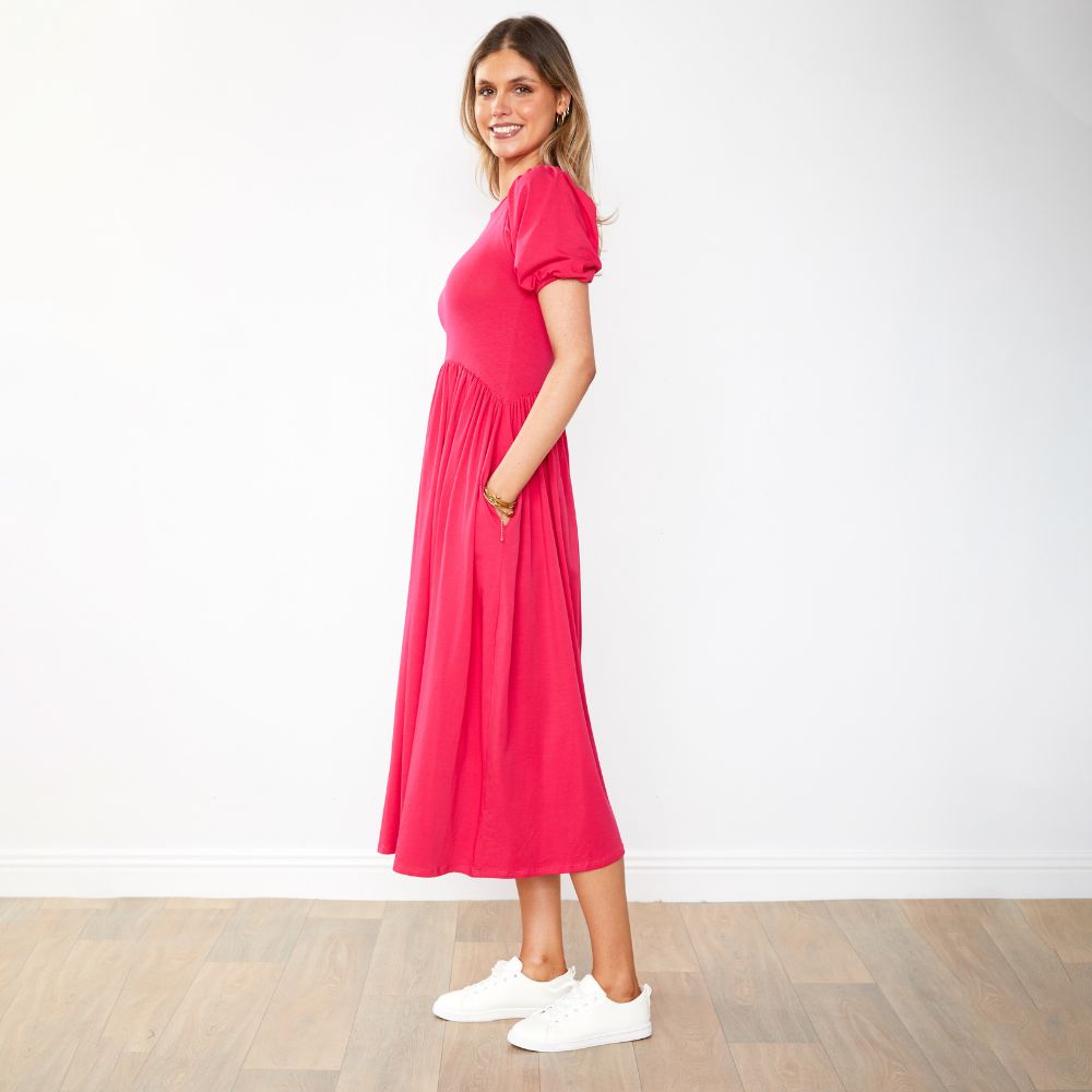 Lois Dress (Fuchsia)
