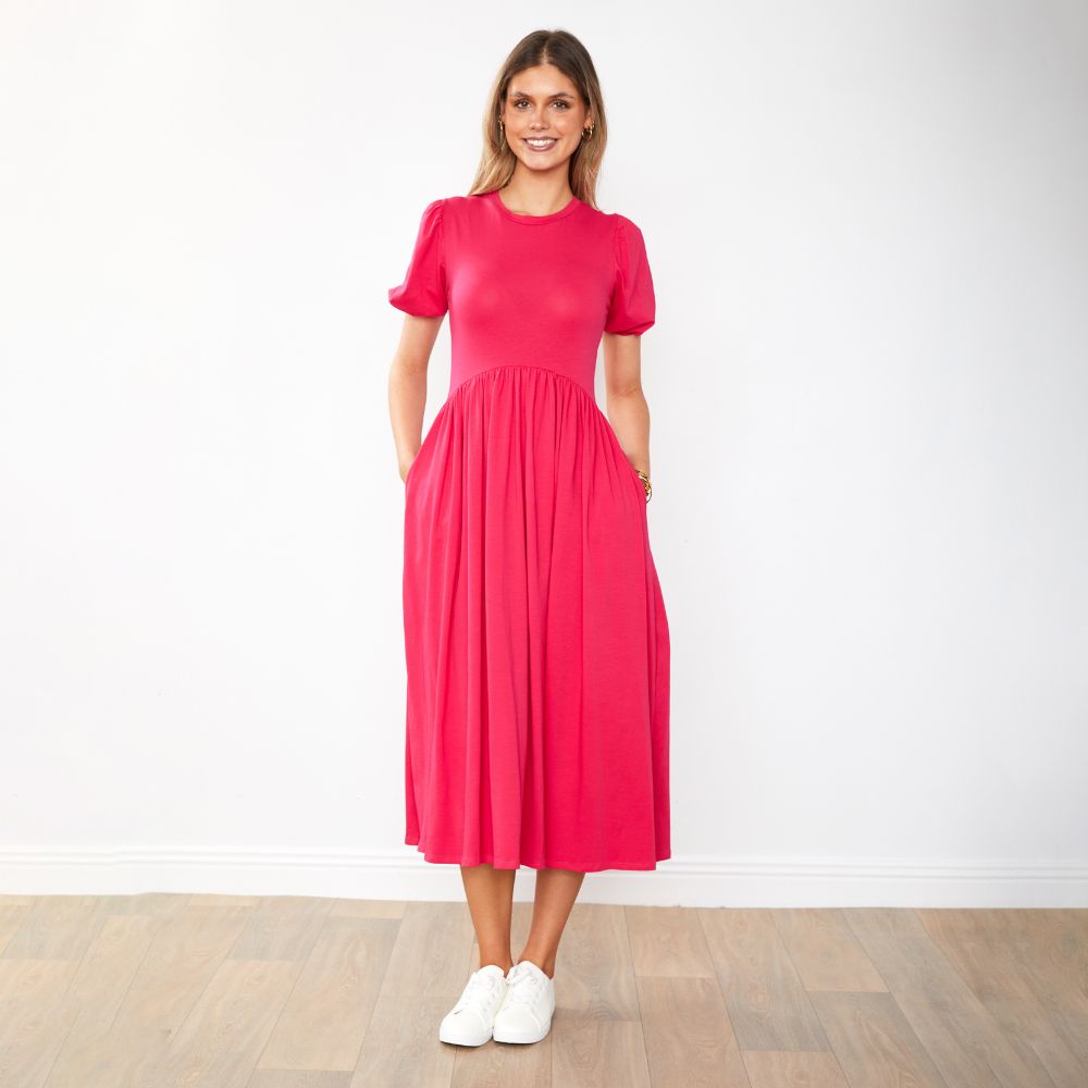 Lois Dress (Fuchsia)