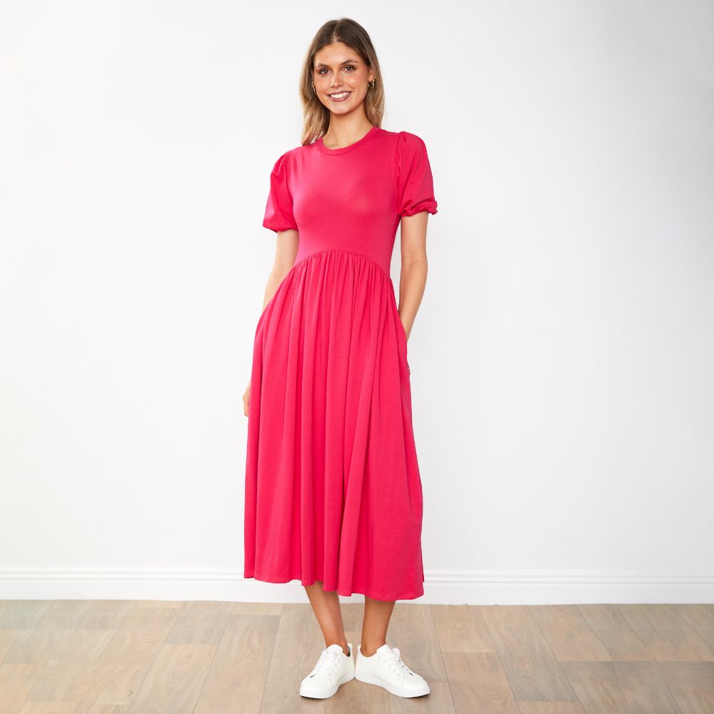 Lois Dress (Fuchsia)