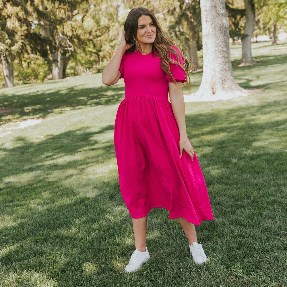 Lois Dress (Fuchsia)