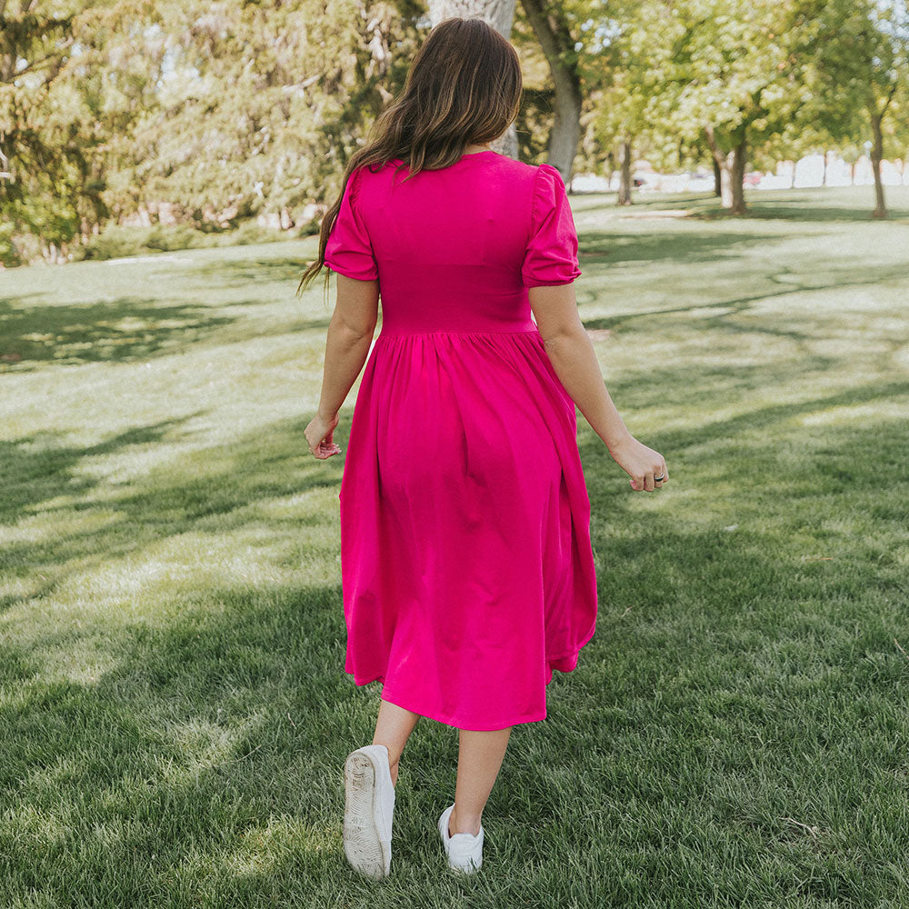 Lois Dress (Fuchsia)