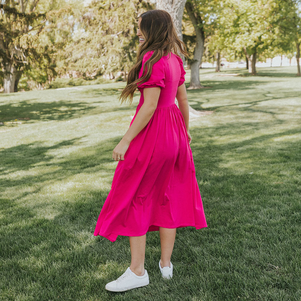 Lois Dress (Fuchsia)