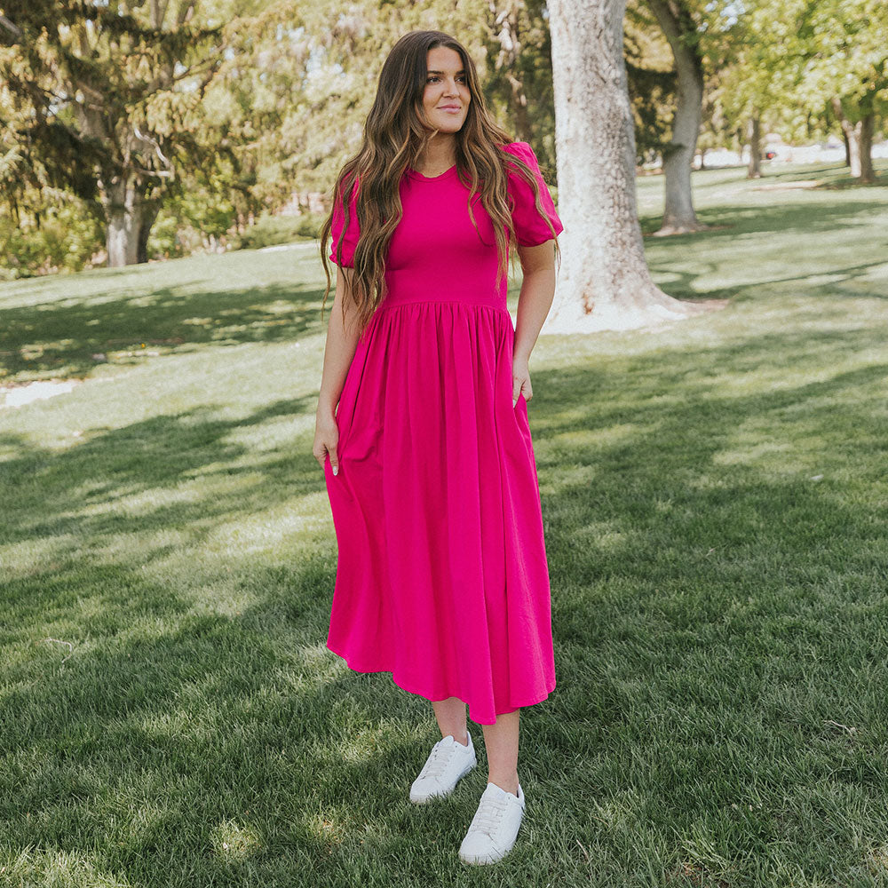 Lois Dress (Fuchsia)