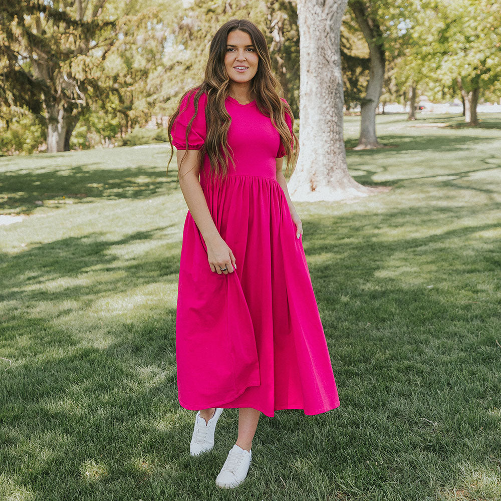 Lois Dress (Fuchsia)