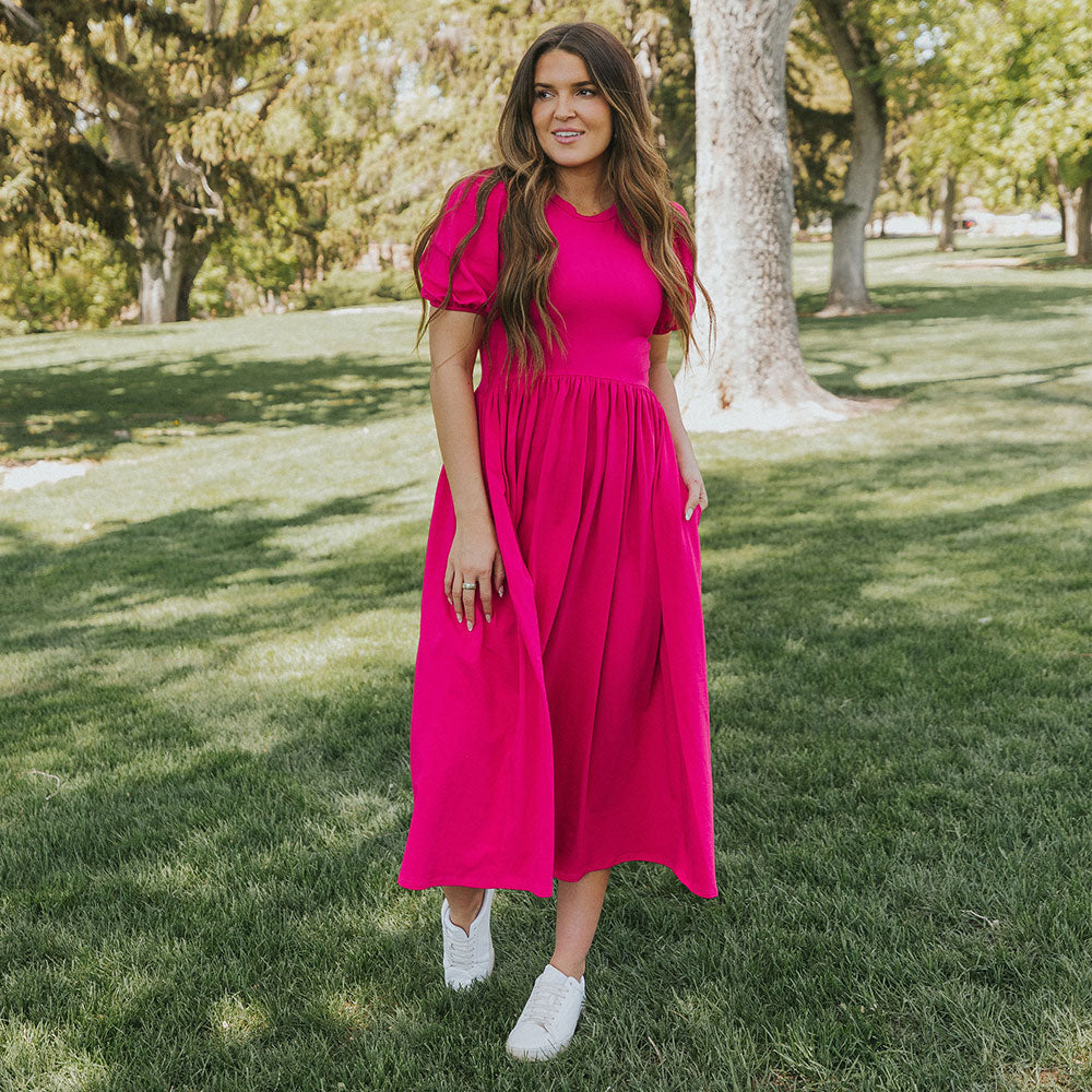 Lois Dress (Fuchsia)