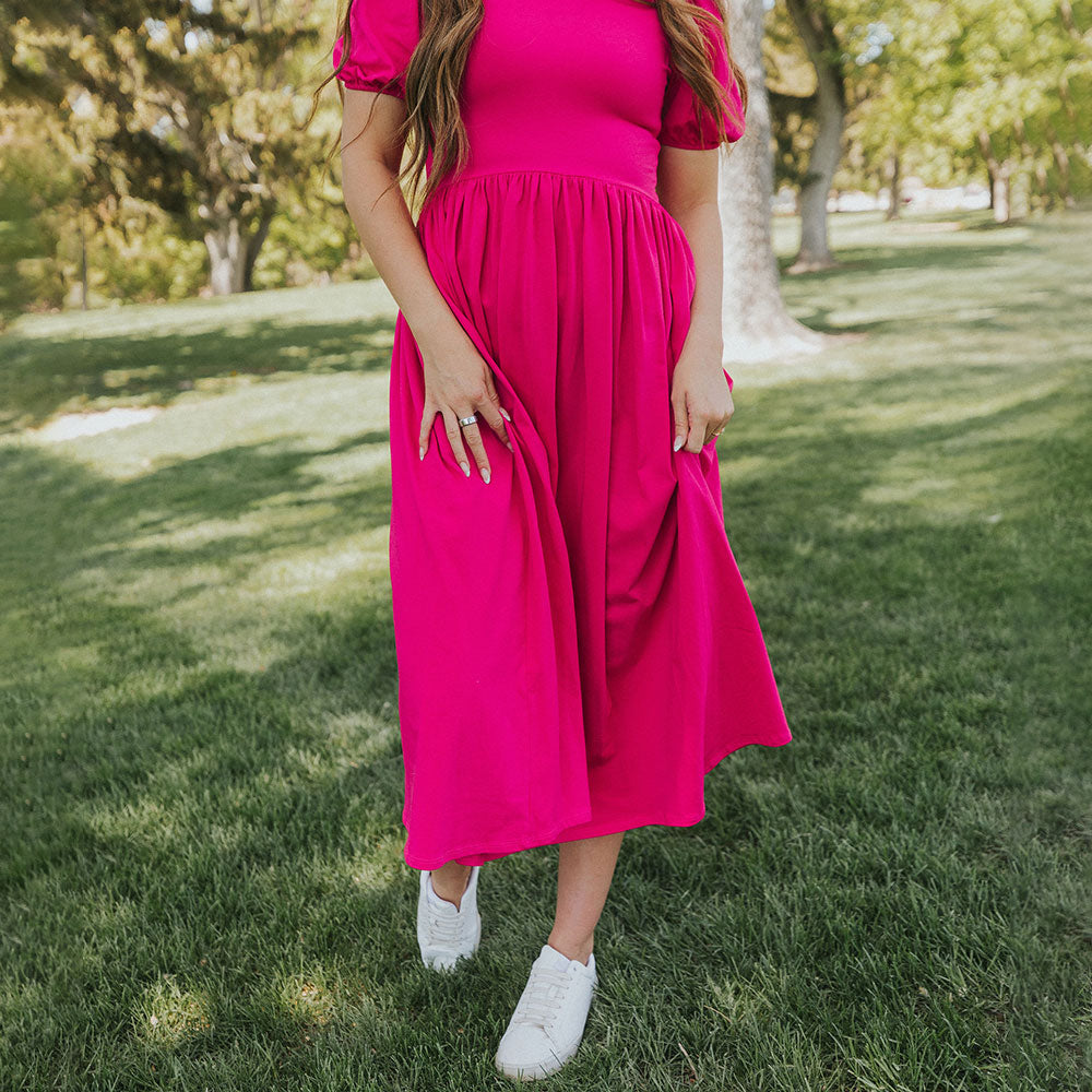 Lois Dress (Fuchsia)