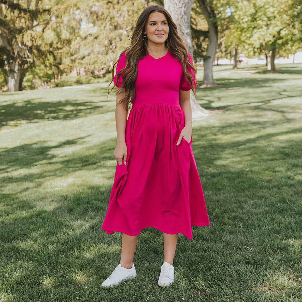 Lois Dress (Fuchsia)