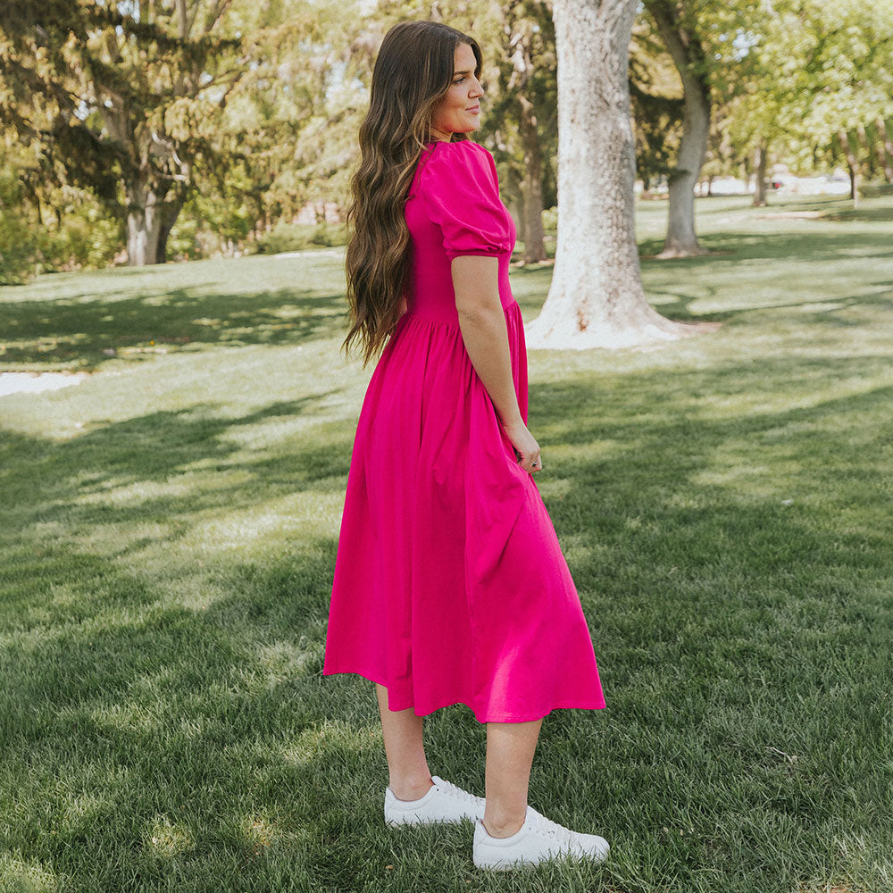 Lois Dress (Fuchsia)