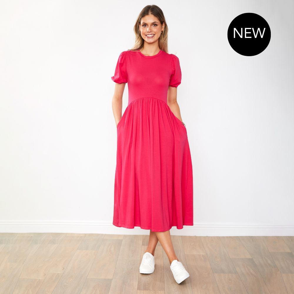 Lois Dress (Fuchsia)