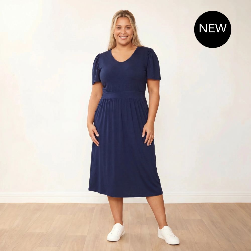 Lois Dress (Navy)