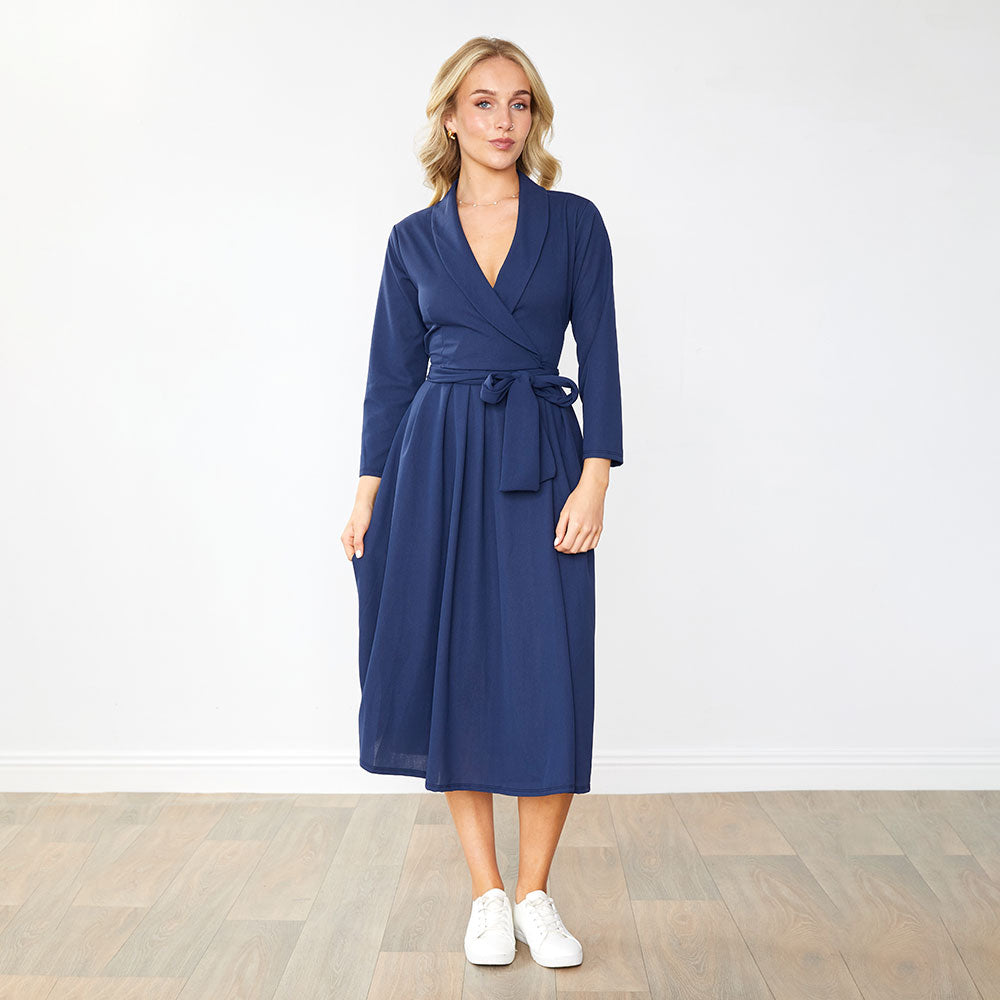 Lorene Dress (Navy)