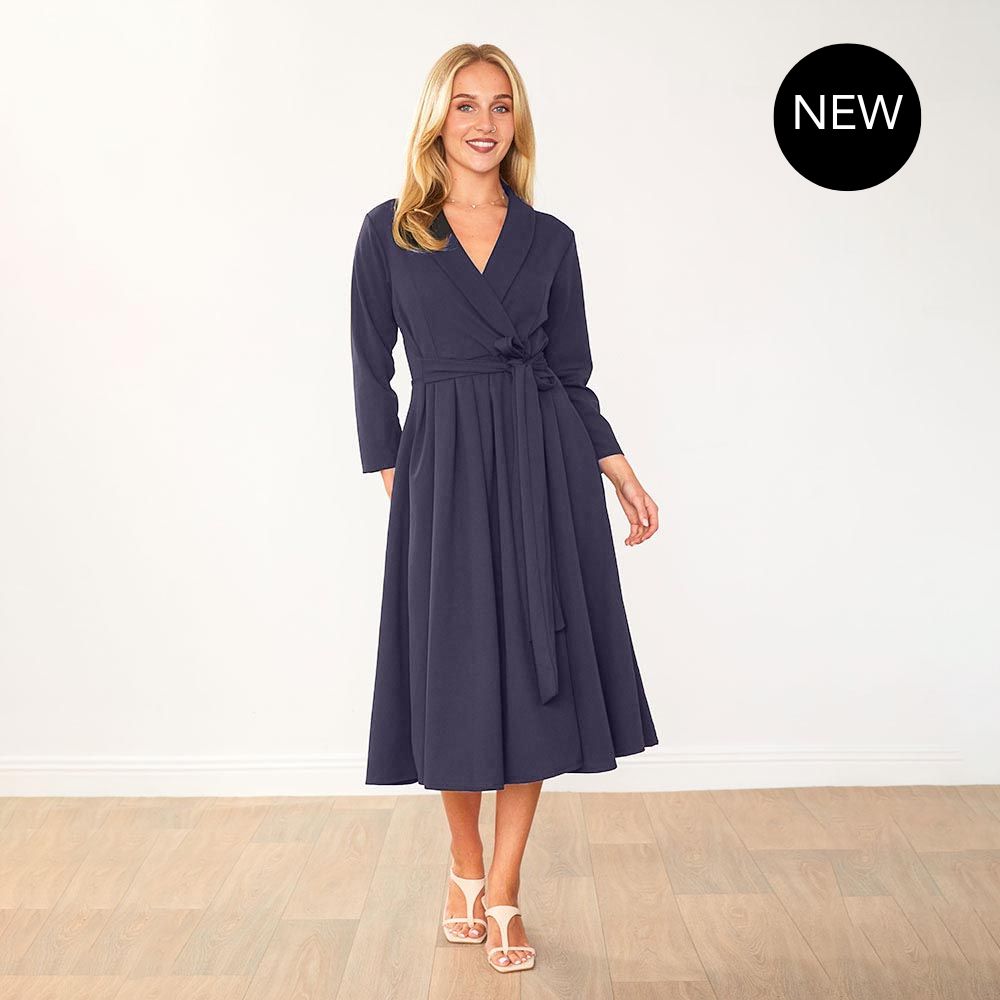 Lorene Dress (Navy)