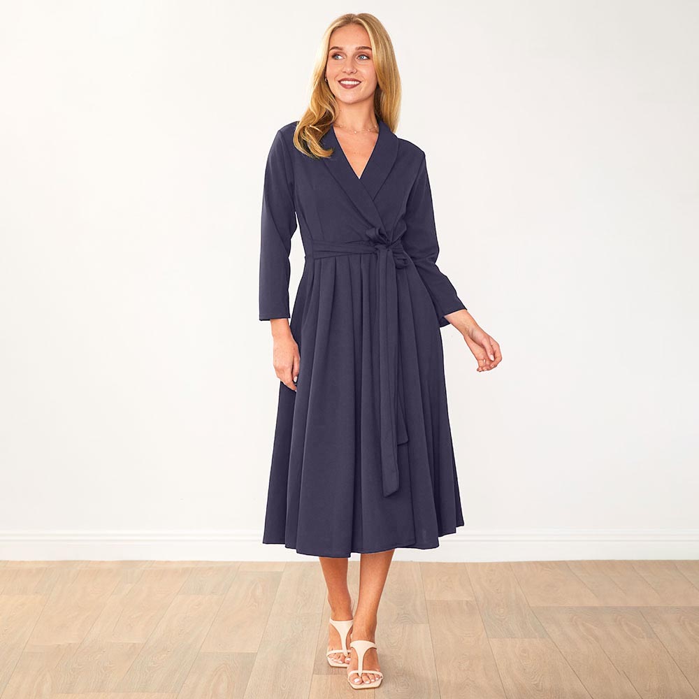 Lorene Dress (Navy)